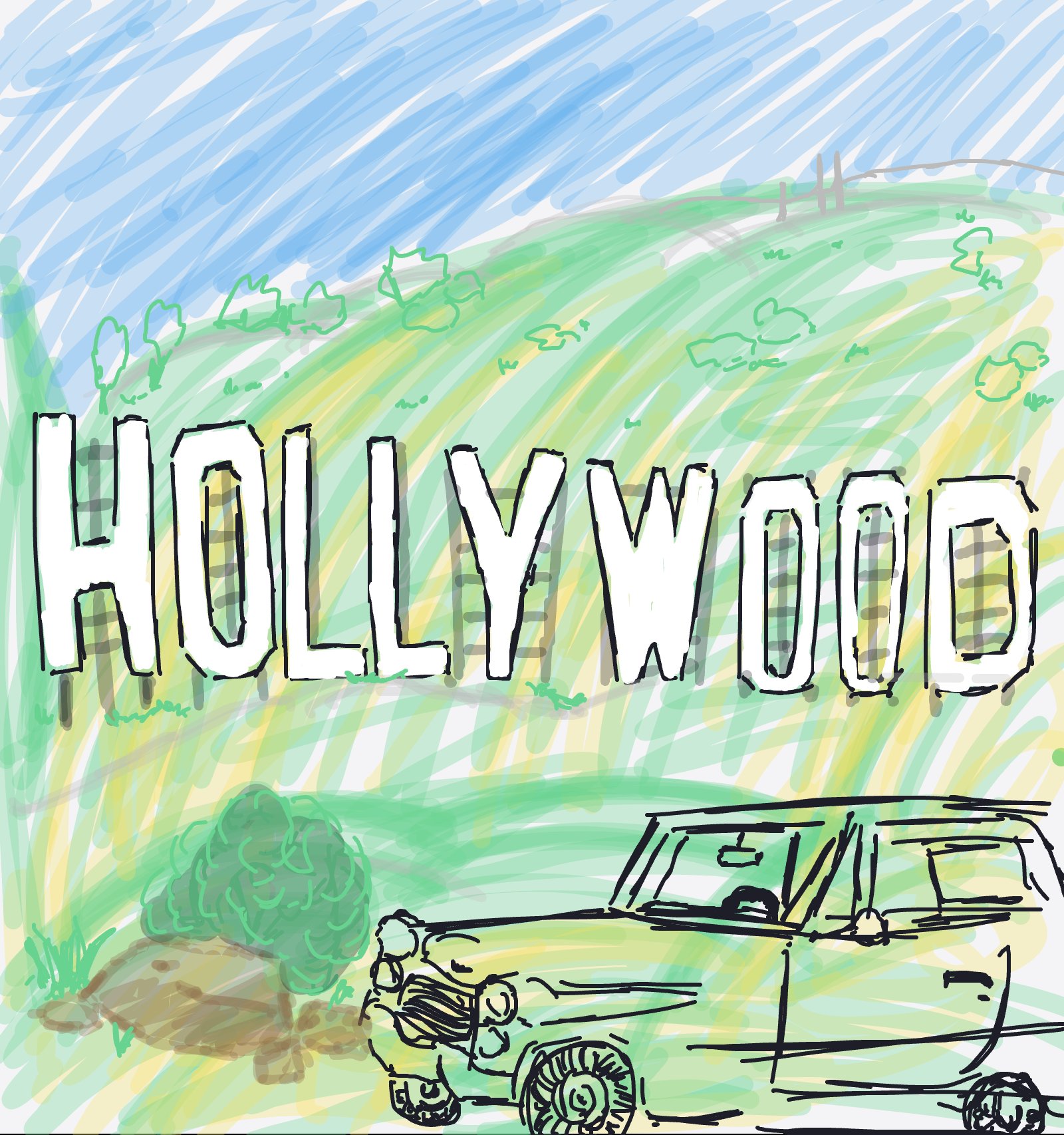 A pire film sketch by Mizzie — drawn in one shot in The Midnight Gallery daily drawing app.