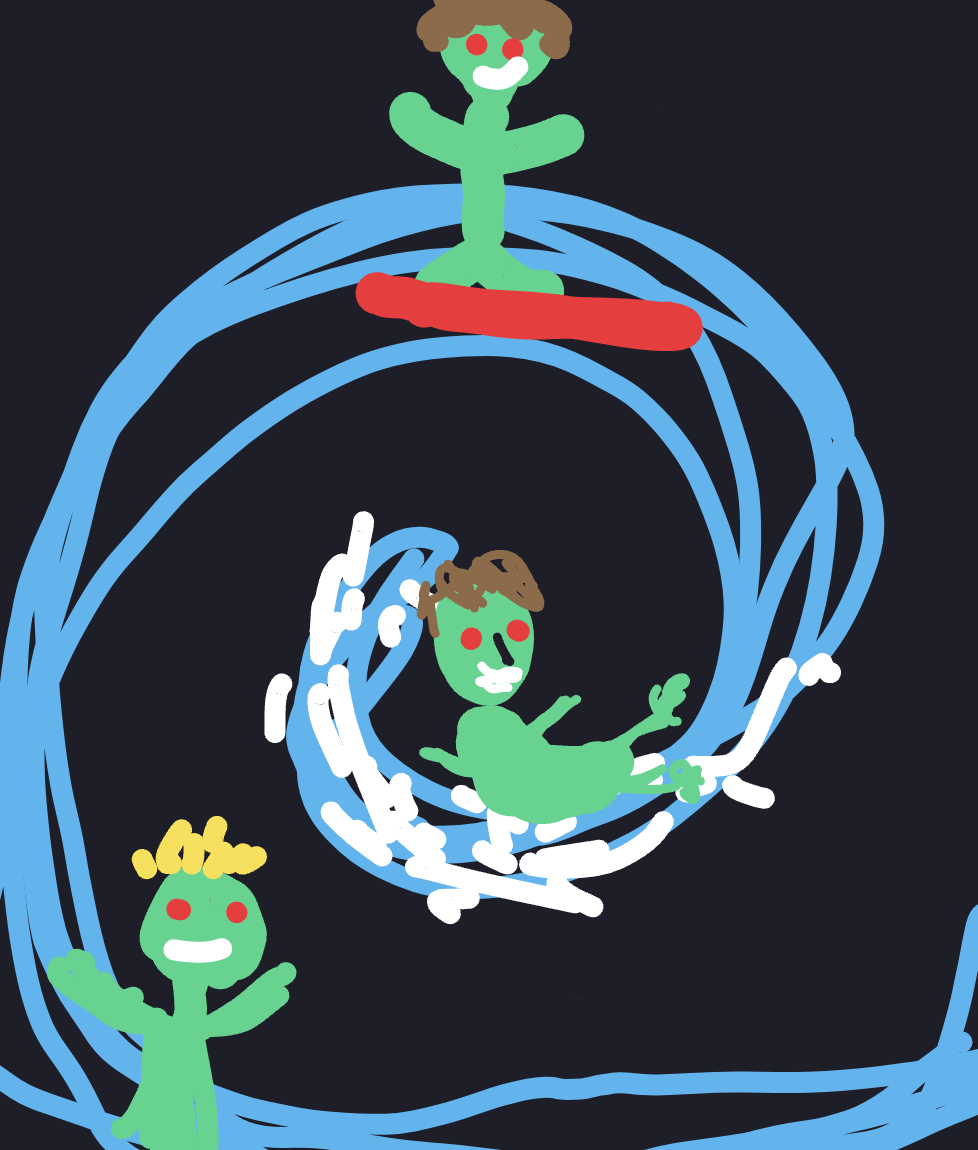 My Zombie tsunami — a one-shot sketch by Mmmmmmm on The Midnight Gallery daily drawing app.