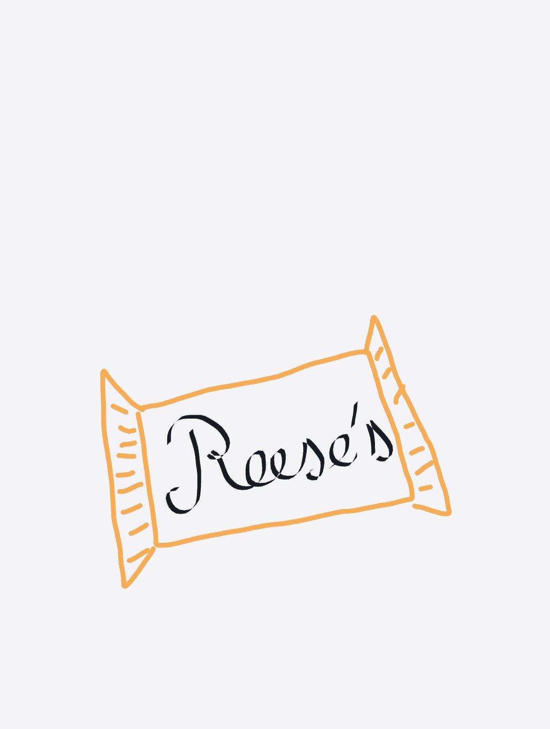 Peanut butter cups — a one-shot sketch by daisyxcore on The Midnight Gallery daily drawing app.
