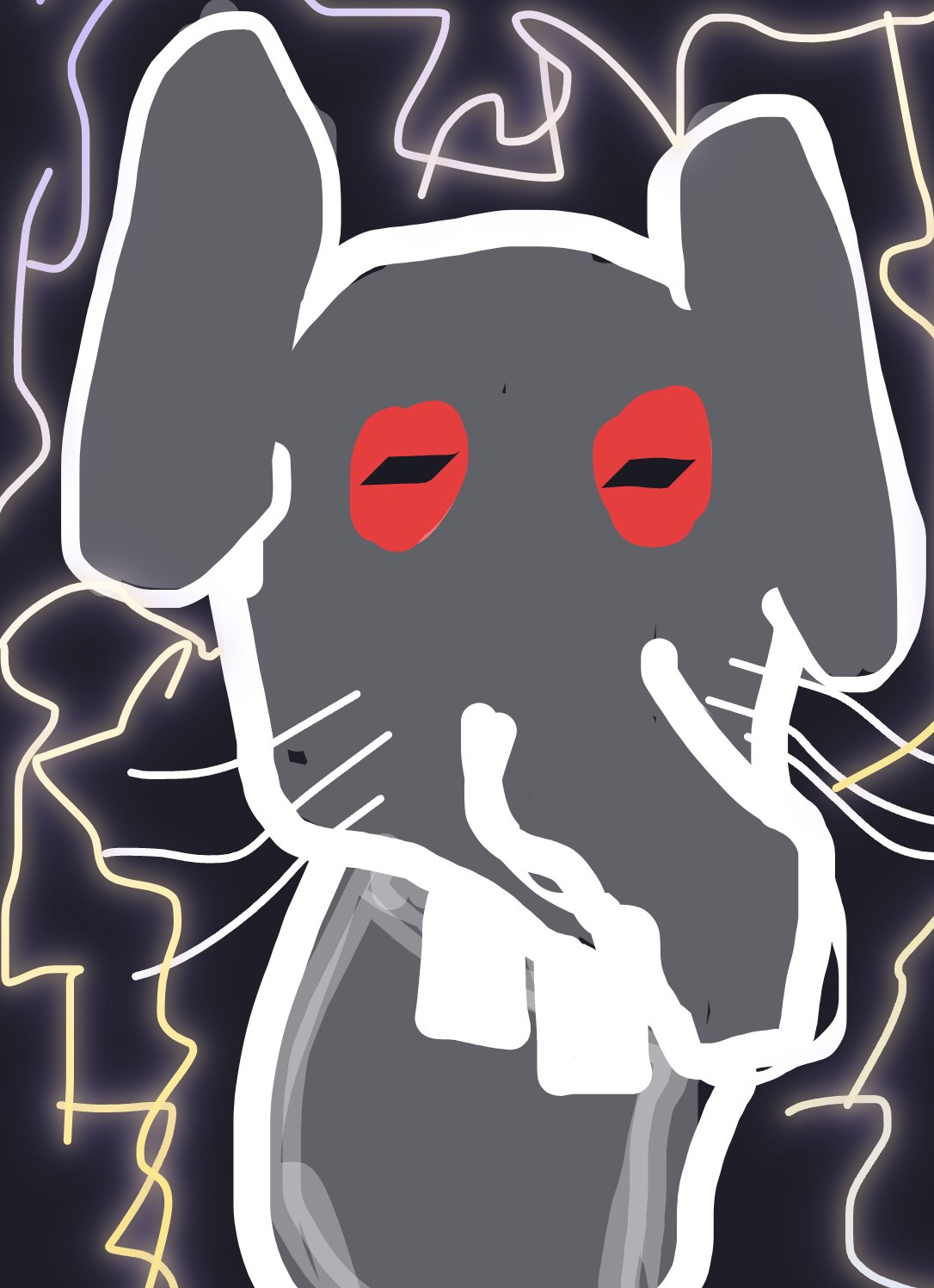 Rat ou éléphant — a one-shot sketch by The Creator on The Midnight Gallery daily drawing app.