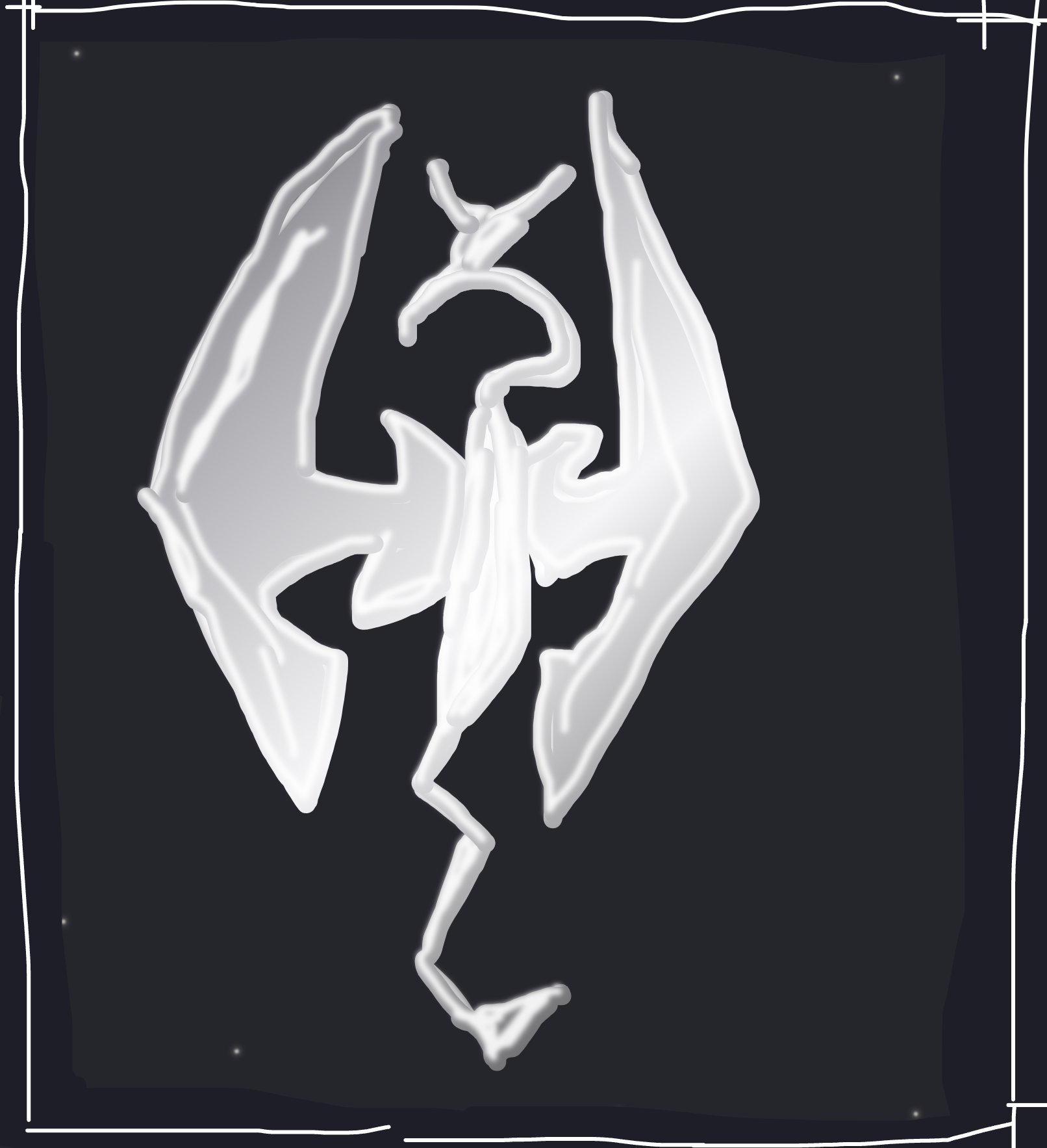 skyrim — a one-shot sketch by The Creator on The Midnight Gallery daily drawing app.