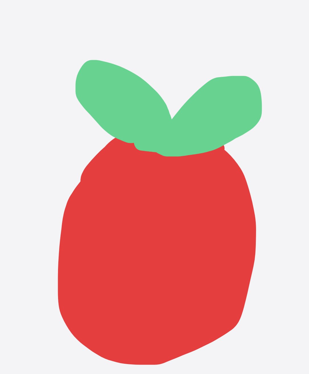 Ze apple — a one-shot sketch by The Creator on The Midnight Gallery daily drawing app.